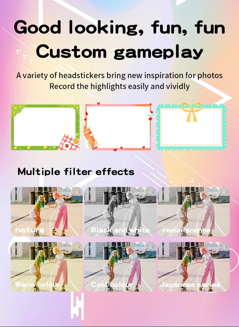 Digital Camera 4K 64MP Photography Camera Video Camcorder Rechargeable Cameras 2.4 inch Screen Camcorder for Kid Adult Beginners