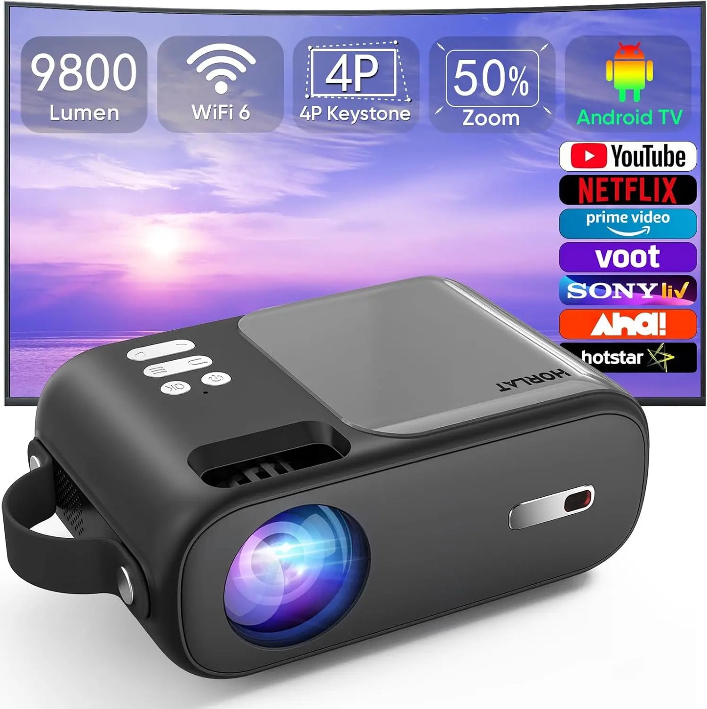 Mini Beamer Projector Full HD Portable Pocket Projector