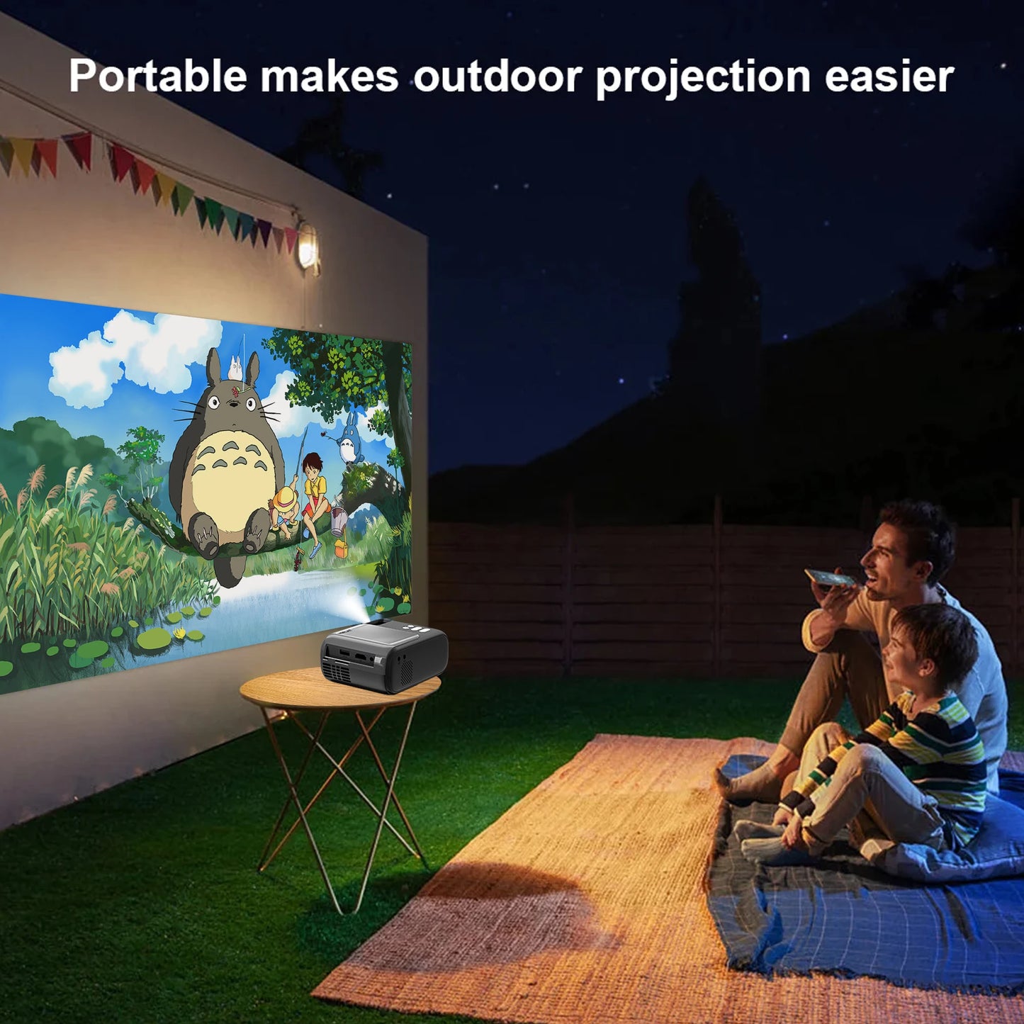 Mini Beamer Projector Full HD Portable Pocket Projector