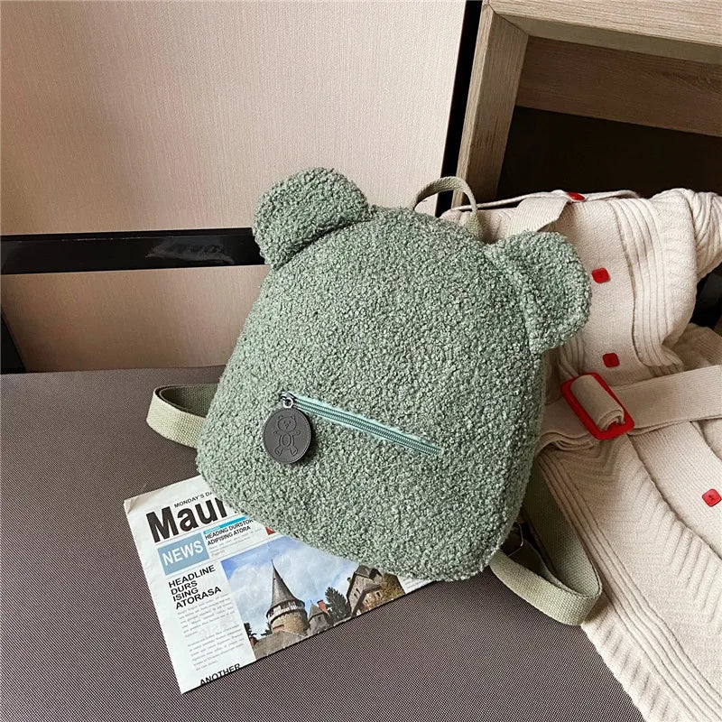 Cute Backpack Plush Bear Kid Bag Girl Cartoon Fashion Backpack Kids Bags Toddler Backpacks School Bag Mochila Infantil Menina