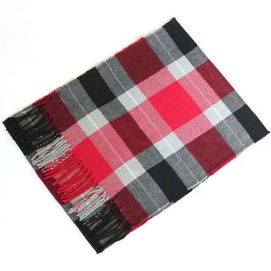 Cashmere Shawl Plaid Scarf Unisex Pashmina Neckerchief Tassel Echarpe Women