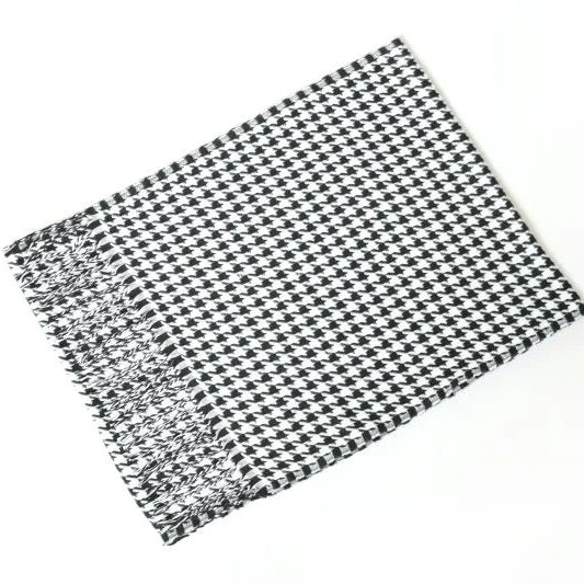 Cashmere Shawl Plaid Scarf Unisex Pashmina Neckerchief Tassel Echarpe Women