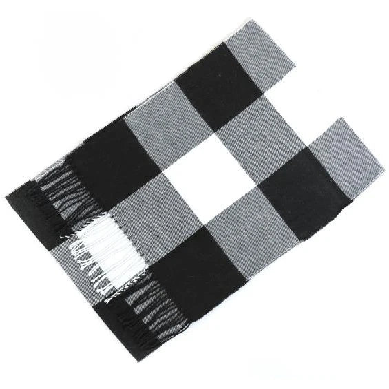 Cashmere Shawl Plaid Scarf Unisex Pashmina Neckerchief Tassel Echarpe Women