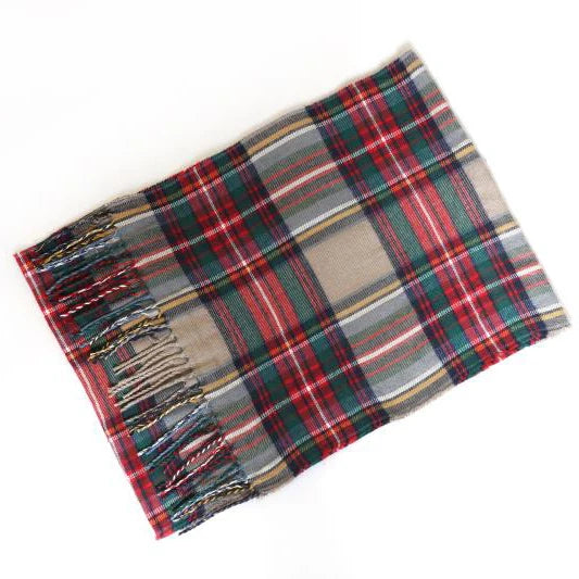 Cashmere Shawl Plaid Scarf Unisex Pashmina Neckerchief Tassel Echarpe Women