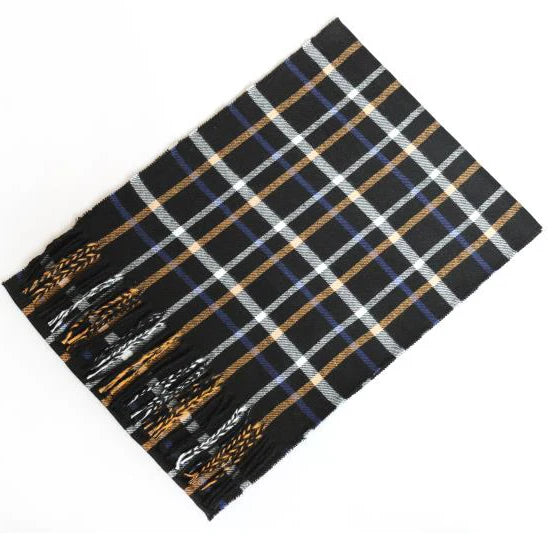 Cashmere Shawl Plaid Scarf Unisex Pashmina Neckerchief Tassel Echarpe Women