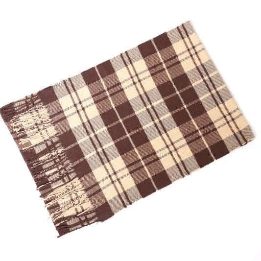 Cashmere Shawl Plaid Scarf Unisex Pashmina Neckerchief Tassel Echarpe Women