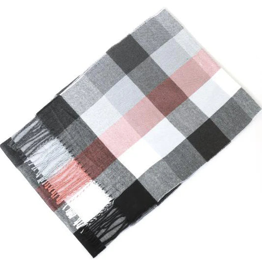 Cashmere Shawl Plaid Scarf Unisex Pashmina Neckerchief Tassel Echarpe Women