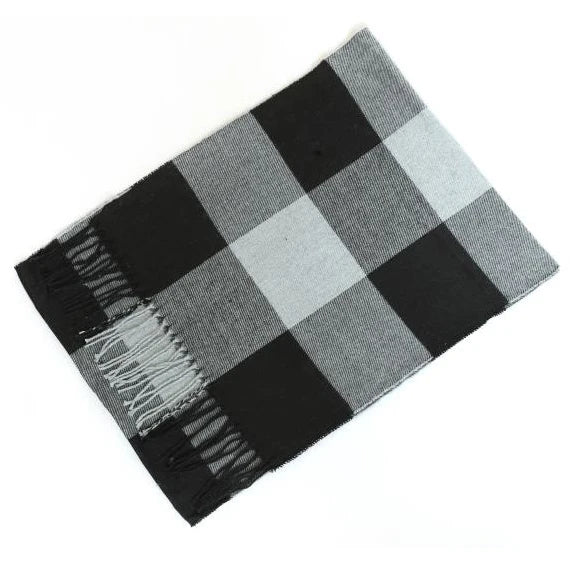 Cashmere Shawl Plaid Scarf Unisex Pashmina Neckerchief Tassel Echarpe Women