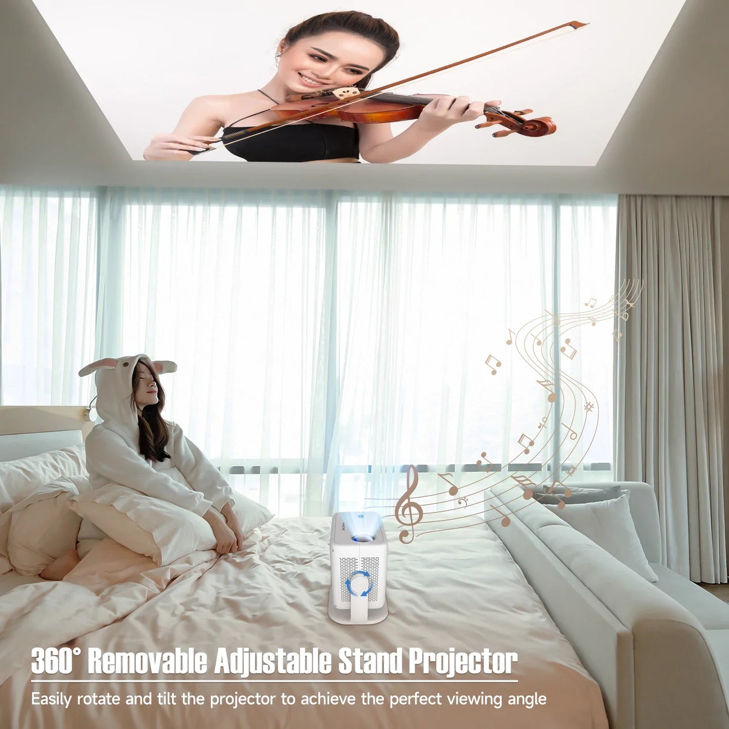 Magcubic Portable Projector With Bluetooth