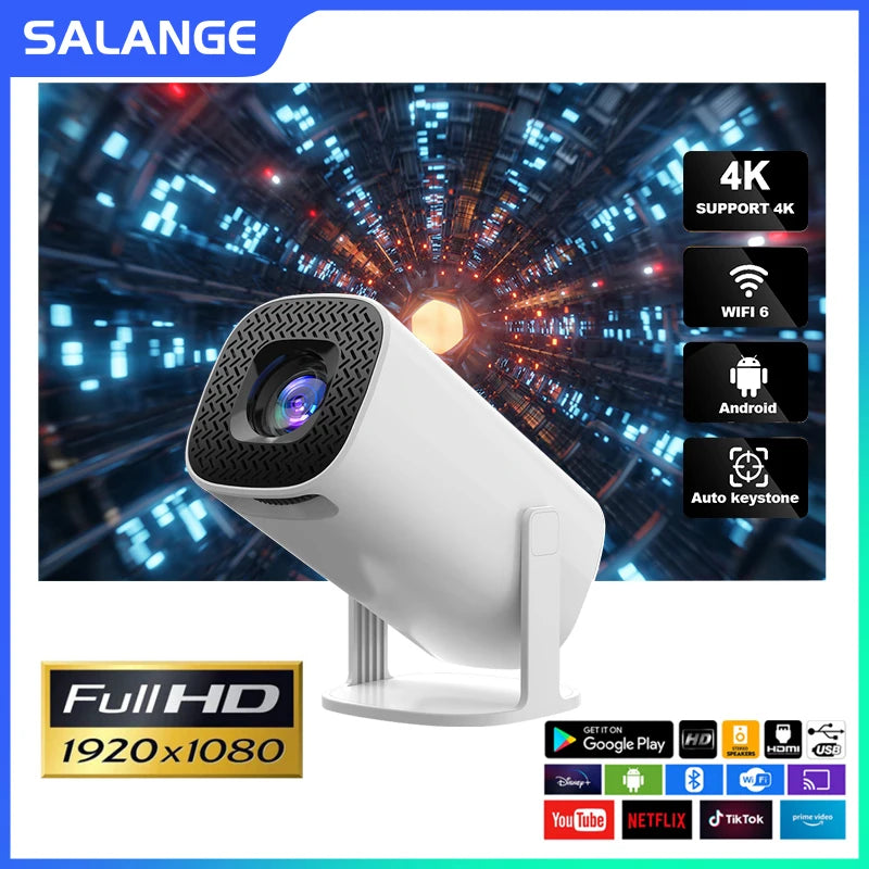 Salange P30 Smart Mini Portable Projector with Android