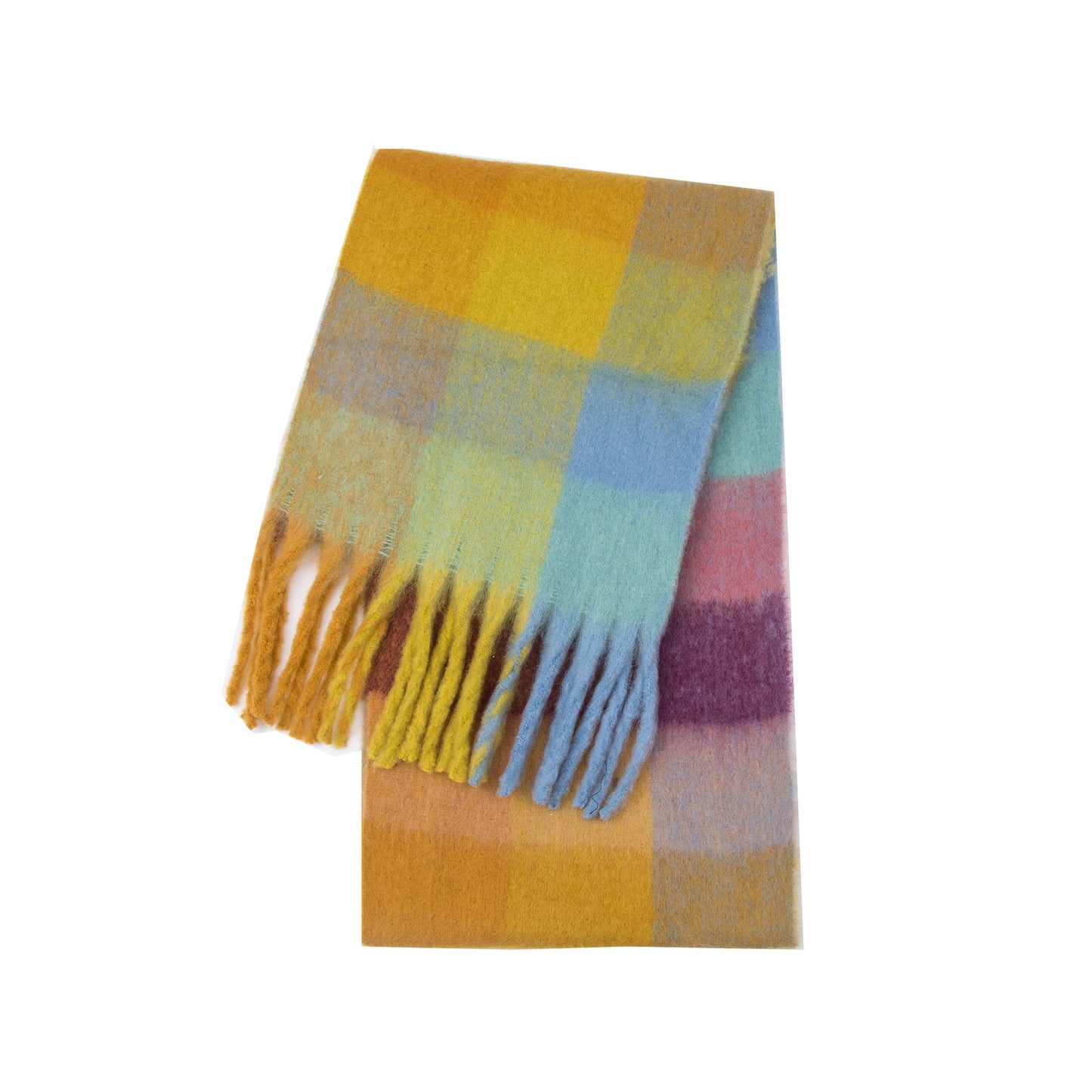 NEW Luxury Winter Thick Warm Scarf Women Cashmere Shawl and Wraps Pashmina Neckerchief Bufanda Female Long Tessel Echarpe 2024