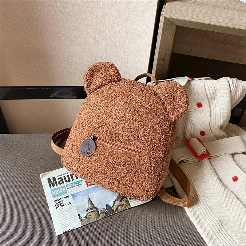 Cute Backpack Plush Bear Kid Bag Girl Cartoon Fashion Backpack Kids Bags Toddler Backpacks School Bag Mochila Infantil Menina